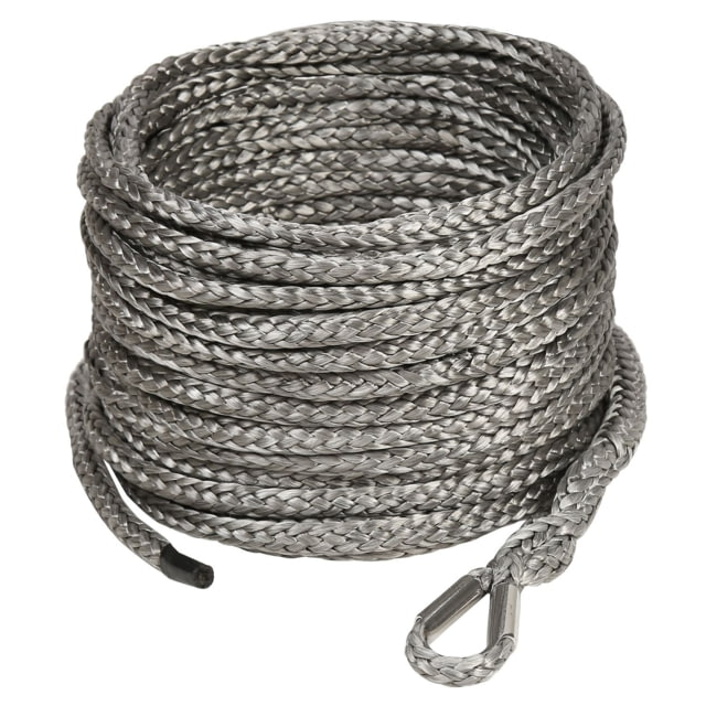 Bulldog Winch Synthetic Rope 4.8mm x 50ft - Grey