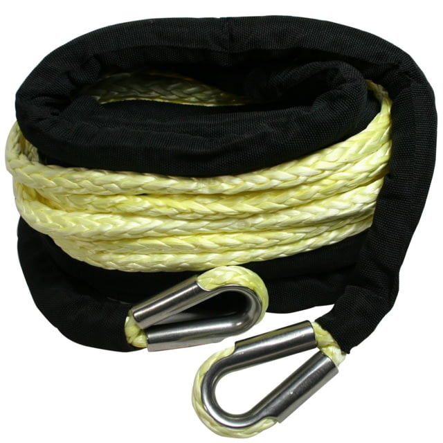 Bulldog Winch Synthetic Rope Extension 10mm x 50ft Yellow