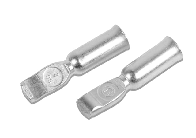 Bulldog Winch Terminals 50A x 10/12AWG 1pr Silver