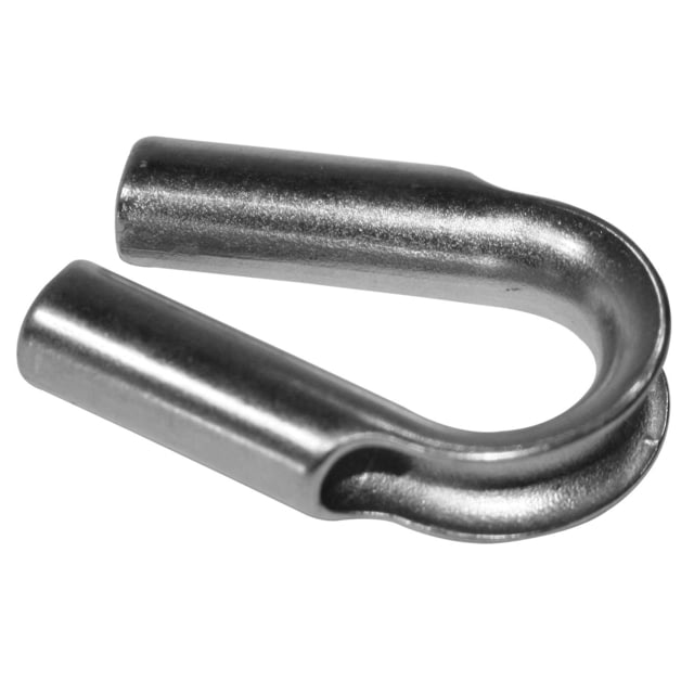 Bulldog Winch Tube Thimble Stainless for Synthetic Rope 10mm Silver
