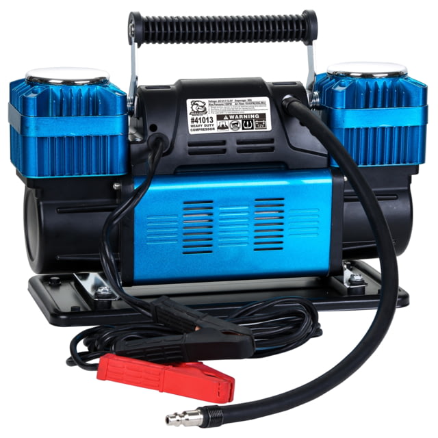 Bulldog Winch Twin Head Portable Compressor 150PSI 10.6CFM Automatic Blue/Gray