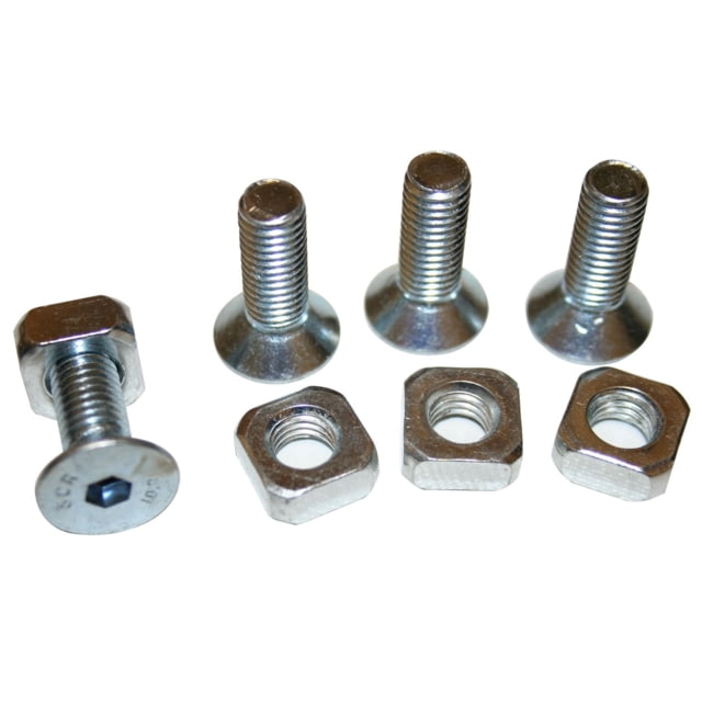 Bulldog Winch Winch Mounting Hardware 10X30mm Countersunk Grade 8 Set of 4 Silver