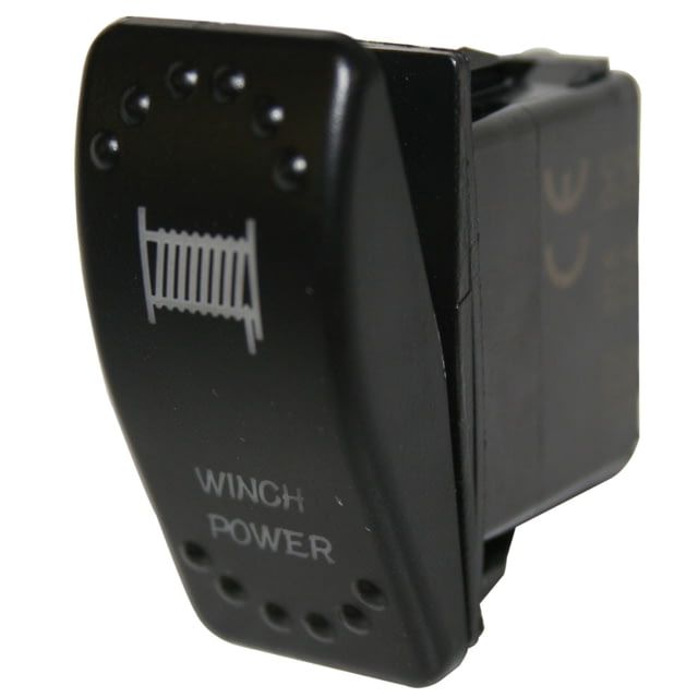 Bulldog Winch Winch Power Rocker Switch - ON/OFF 5-Pin Red Black