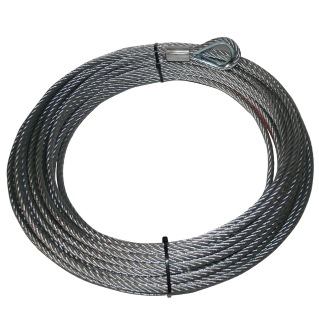 Bulldog Winch Wire Rope for 10027 3/8in x 85ft Silver