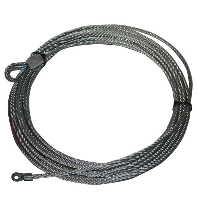 Bulldog Winch Wire Rope for 10029 9/32inx55ft Silver