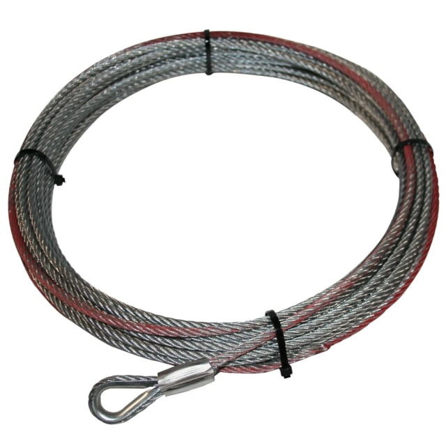 Bulldog Winch Wire Rope for 15022 6.4mm x 55ft Silver