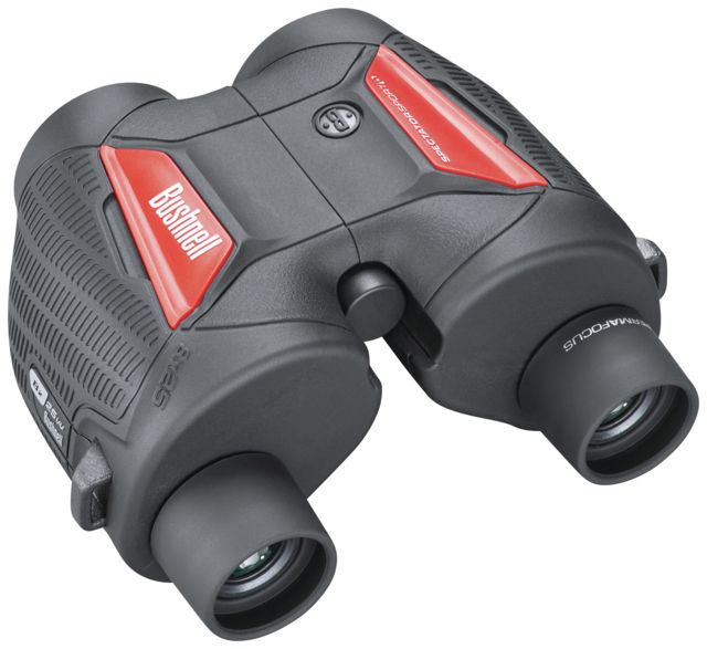 Bushnell 8X25 Spectator Sport Porro Permafocus Binoculars Black/Red