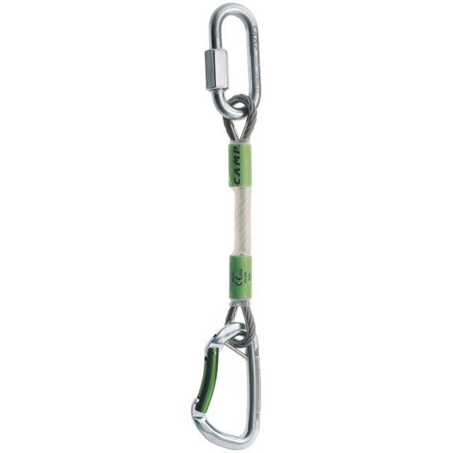 C.A.M.P. Gym Safe Cable Express Quickdraw Green 18cm