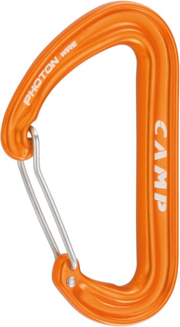 C.A.M.P. Photon Wiregate Carabiner-Orange-Wire Gate