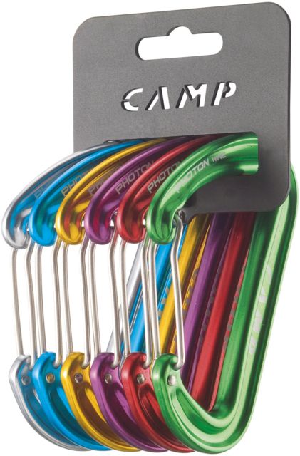 C.A.M.P. Photon Wiregate Carabiner Rackpack-Assorted-6 Pack