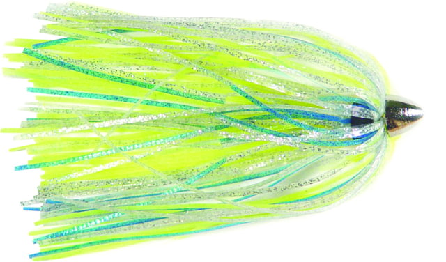 C&H Lures King Buster Lure 1/8 oz Head Blue/Chartreuse/Silver Skirt 2.5 in 3 Piece