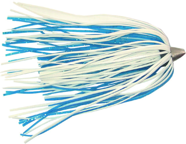 C&H Lures King Buster Lure 1/8 oz Head Blue/White Skirt 2.5 in 3 Piece