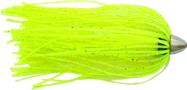 C&H Lures King Buster Lure 1/8 oz Head Chartreuse/Pearl Mylar Skirt 2.5 in 3 Piece