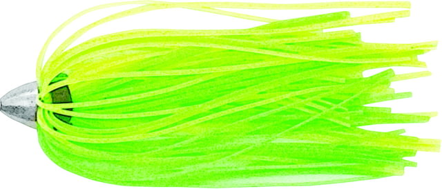 C&H Lures King Buster Lure with 1/8 oz Head Fluorescent Green/Charteuse Skirt 2.5 in 3 Piece