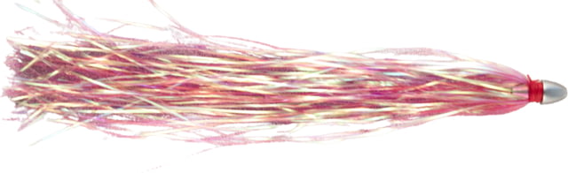 C&H Lures Pearl Baby Long Trolling Lure 1/8 oz Head Style Pbl Pink/Pearl Tinsel Skirt 8 in 20.3 cm