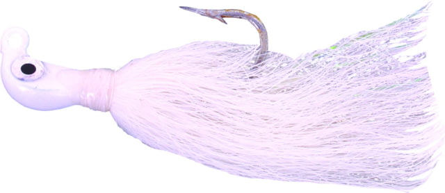 Calcutta Bucktail Ultra Jig 1 1/2 oz 6/0 Hook White White Flash White 1/Pack