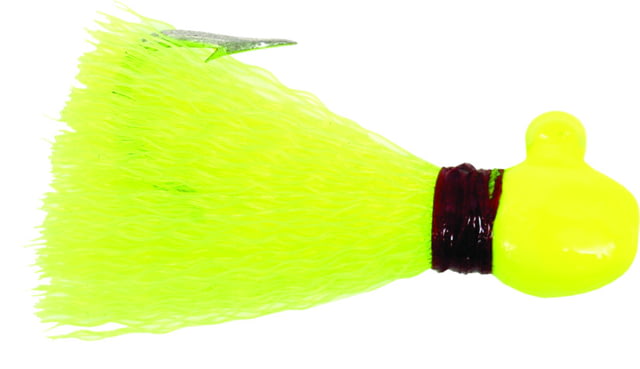Calcutta Nylon Pompano Jig 3/8 oz Chartreuse Tail
