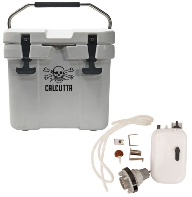 Calcutta Renegade Cooler 11 Liter Roto Molded Cooler With Drain Plug Aerator Kit Gray