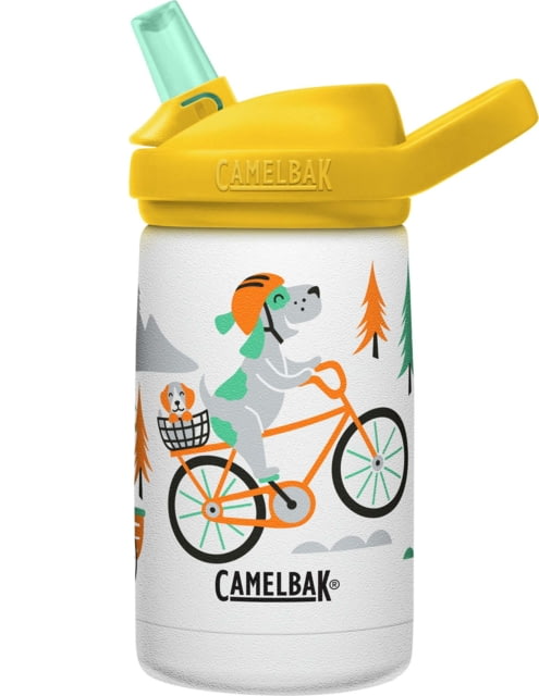 CamelBak Eddy+ Kids SST Vacuum Insulated Water Bottle 12oz Biking Dogs