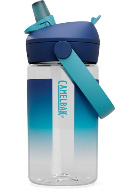 CamelBak Thrive Flip Straw Kids 14oz Water Bottle Leak-Proof Lid Blue Haze