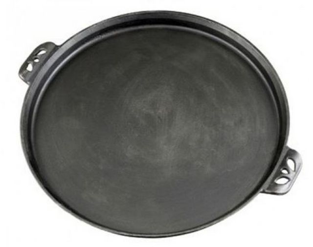 Camp Chef Camp Chef 14in True Seasoned Cast Iron Pizza Pan Black