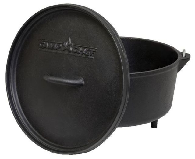 Camp Chef Cast Iron Classic Deep Dutch Oven Black 12in/8qt