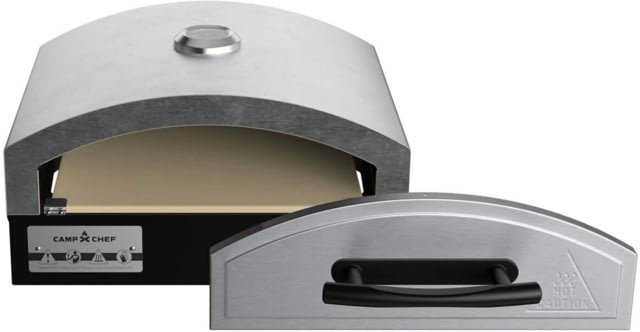 Camp Chef 14inX16in Italia Artisan Pizza Oven Accessory W/ Door Black/Silver