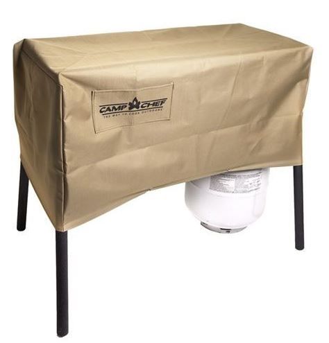 Camp Chef Patio Cover for 2 Burner Stoves Supports Burner Stove Tan