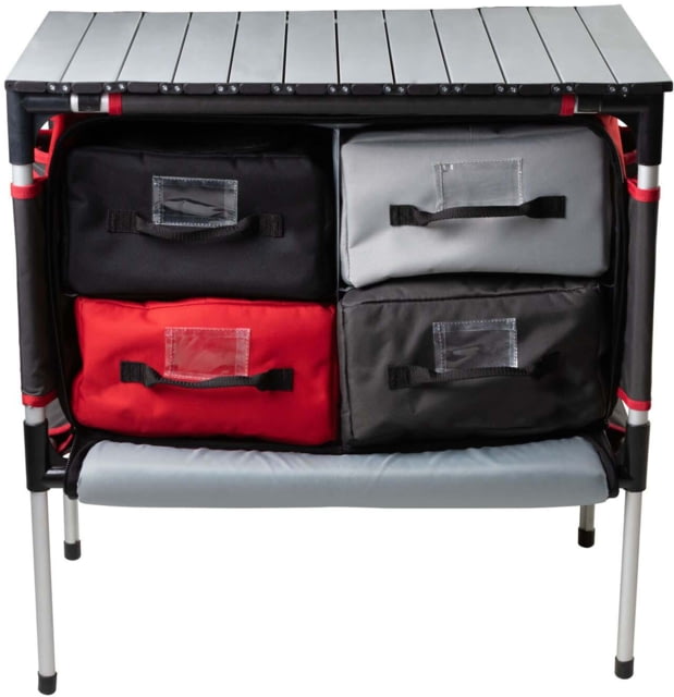 Camp Chef Mountain Sherpa Camp Table & Organizer Red