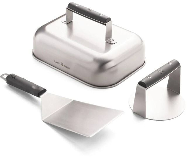 Camp Chef Camp Chef Smash Burger Kit Stainless Steel