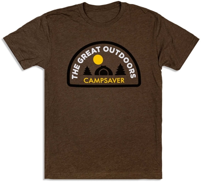 CampSaver Great Outdoors Logo T-Shirt Esspresso Large GO-Logo-ESP -Large