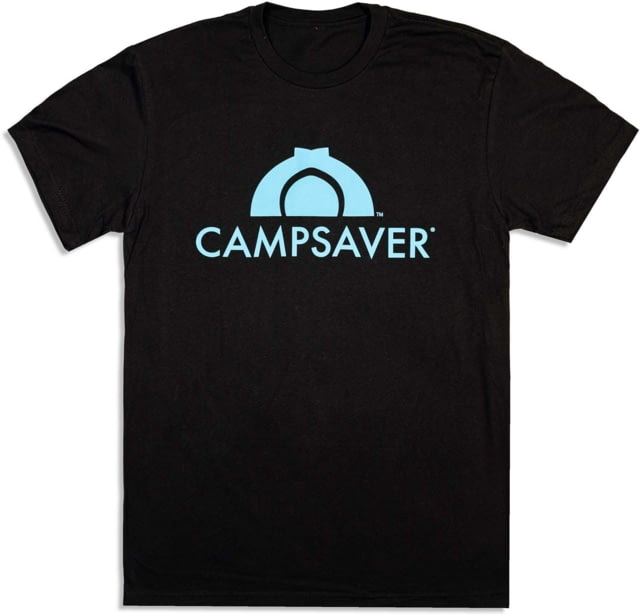 CampSaver Logo T-Shirt – Men’s Black/Teal XXXX-Large