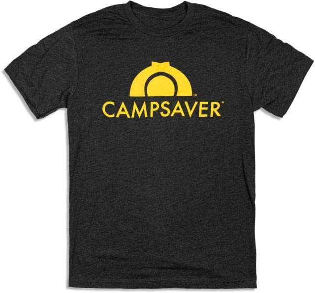 CampSaver Logo T-Shirt - Men's Charcoal Heather/Orange Logo 2XL CS-Logo-Tee-M-CCHE/OR-2XL