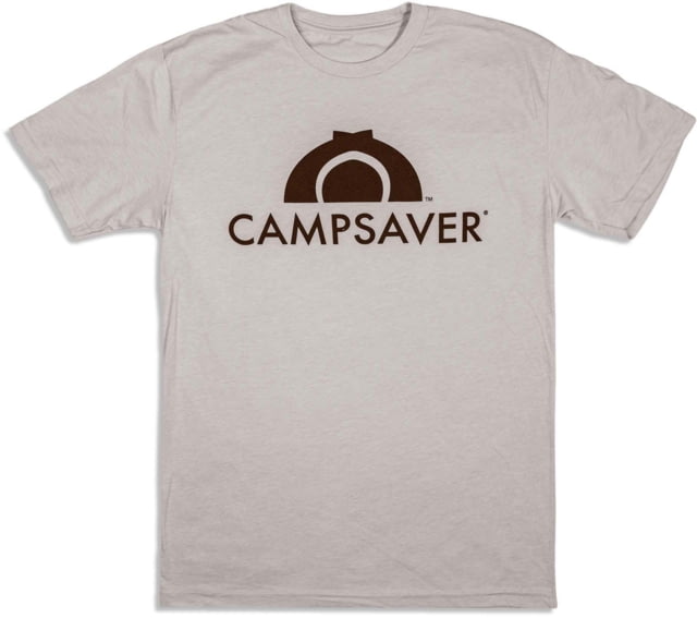 CampSaver Logo T-Shirt – Men’s Sand/Brown Medium