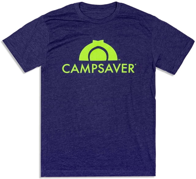 CampSaver Logo T-Shirt – Men’s Storm/Neon Green Logo 2XL CVC 6210-STRM-2XL
