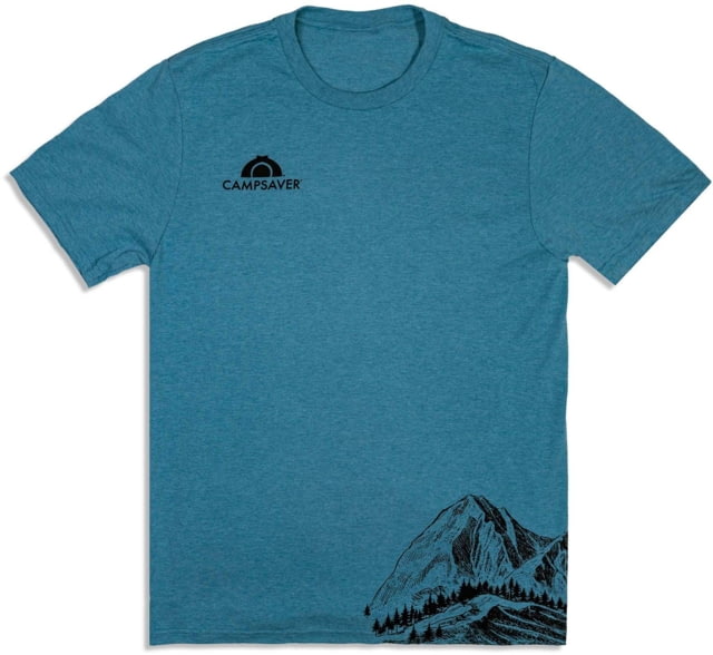 CampSaver Mountain Wrap T-Shirt Vivid Teal Heather X-Large