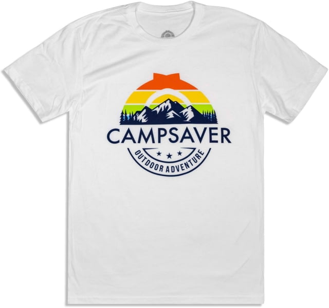 CampSaver Rainbow Mountain T-Shirt White Small