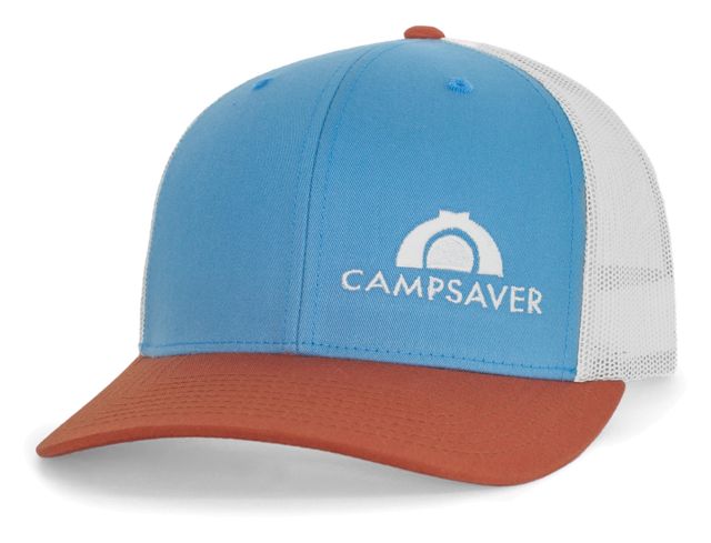 CampSaver Standard Embroidered Logo Hat Col Blue/Birch/Dark Orange - Cream Logo One Size