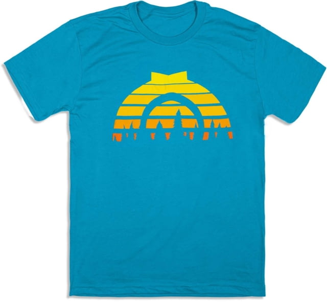 CampSaver Sunset Logo T-Shirt Bondi Blue Medium