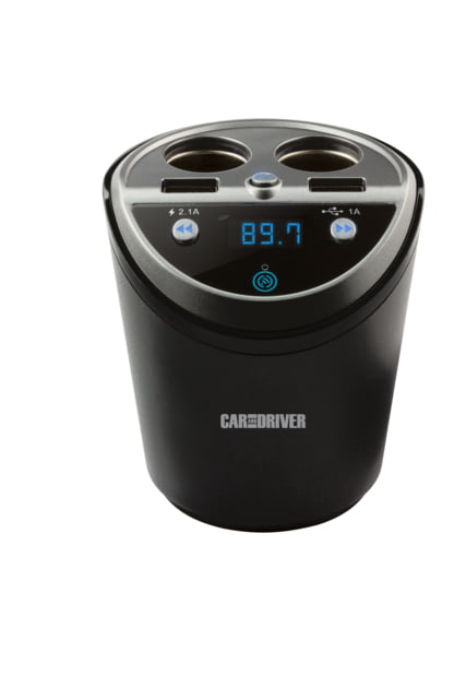 Car and Driver Power Cup W/ Dual Socket/USB and Bluetooth FM Transmitter