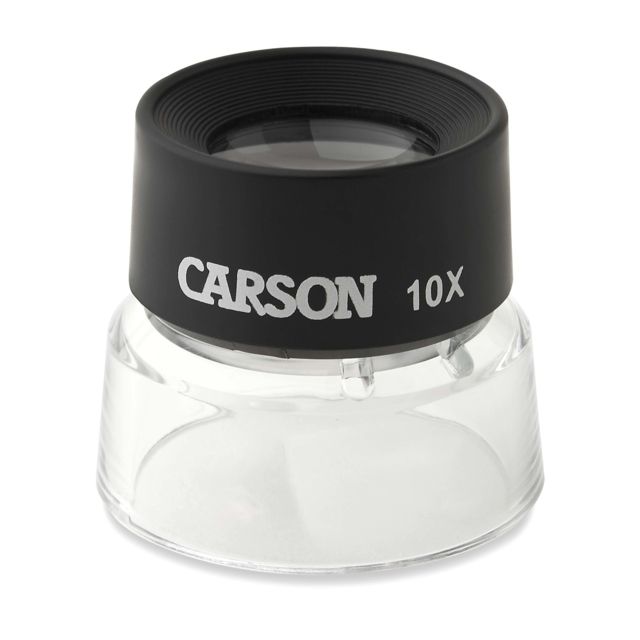 Carson 10x Power Stand LumiLoupe Black