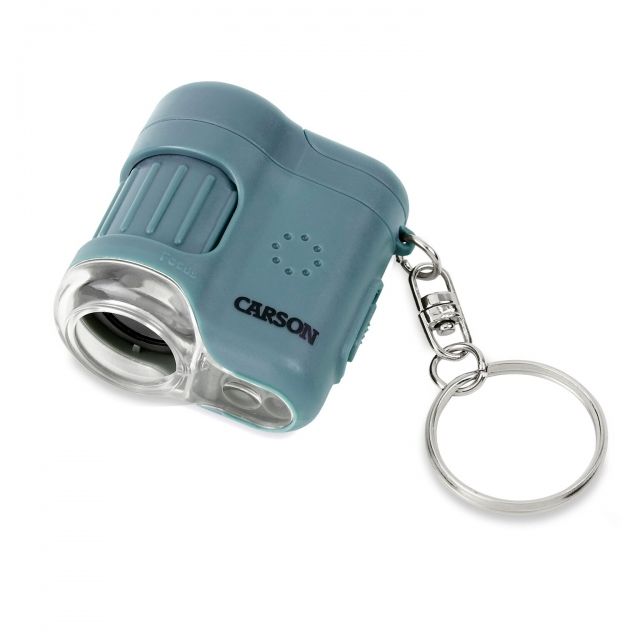 Carson 20x MicroMini LED Lighted Pocket Microscope Blue