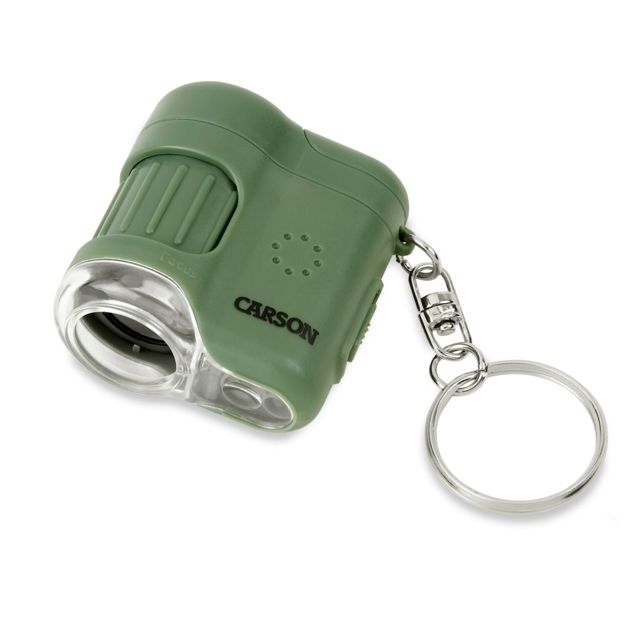 Carson 20x MicroMini LED Lighted Pocket Microscope Green