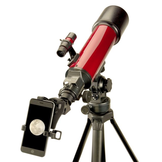 Carson RedPlanet 25 - 56x80mm Refractor Telescope w/Smartphone Adapter Red
