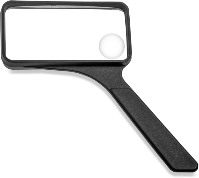 Carson 2x Rectangular Handheld Magnifier w/4.5x Spot Lens Black Small
