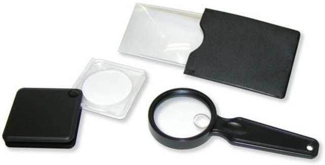 Carson 3PC Value Pack Credit Card Sized Magnifier Flip-Open Magnifier Hand Held Magnifier