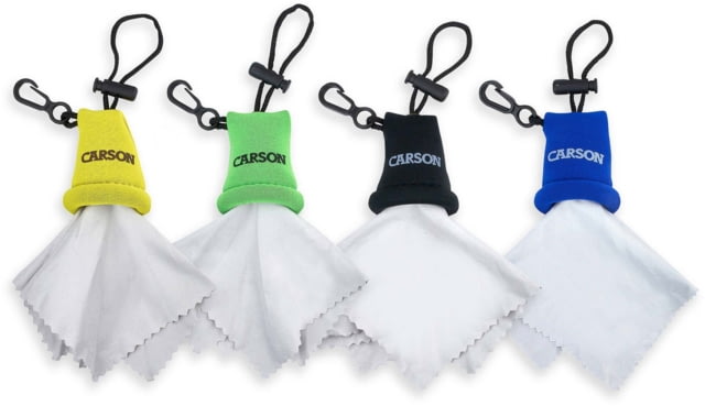 Carson 4-Pack Lens Cleaner Microfiber Assorted
