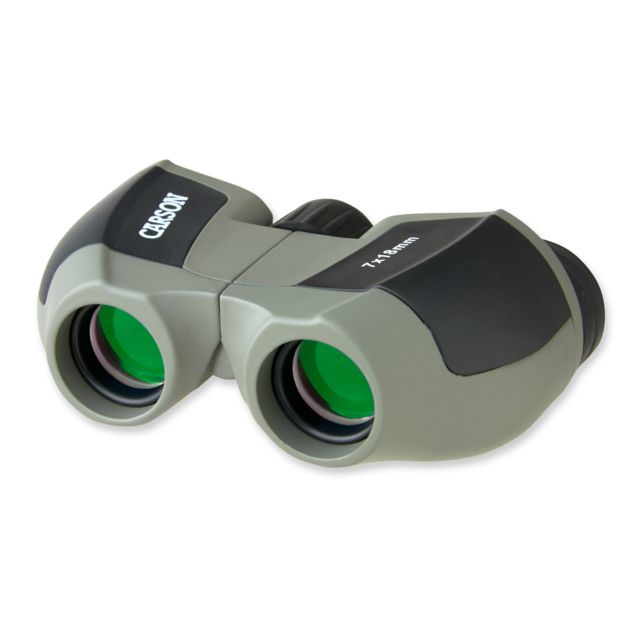 Carson Mini Scout 7x18mm Porro Prism Binoculars Matte Gray/Black