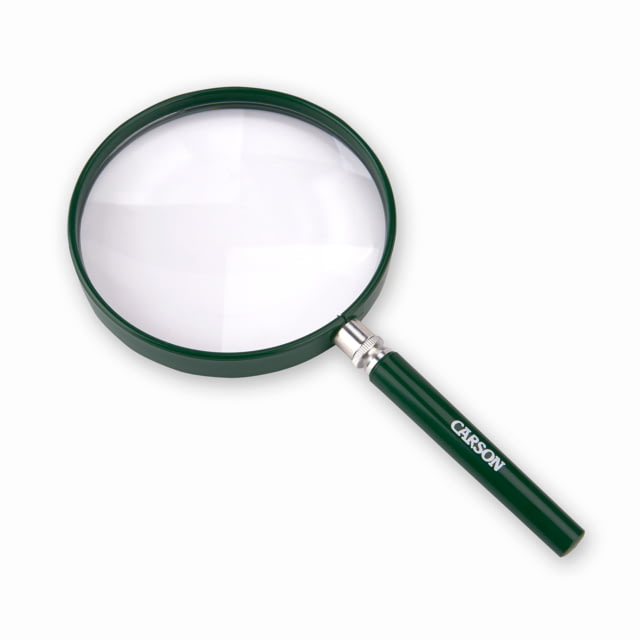 Carson BigEye 2.5x 5in Acrylic Hand Magnifier Outdoor Green