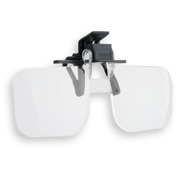 Carson Clip & Flip 1.5x Clip-on Flip-up Magnifying Lenses for Eyeglasses